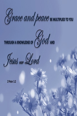 2 Peter 1:2 Grace And Peace Be Multiplied To You (blue)